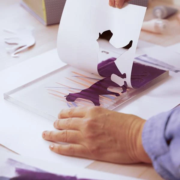 Atelier 47, impression gel - Panthères