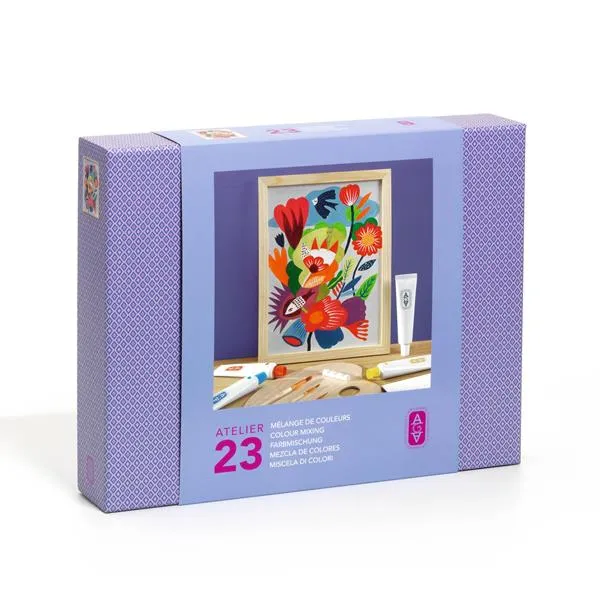 Atelier 23, mélange de couleurs - Champs