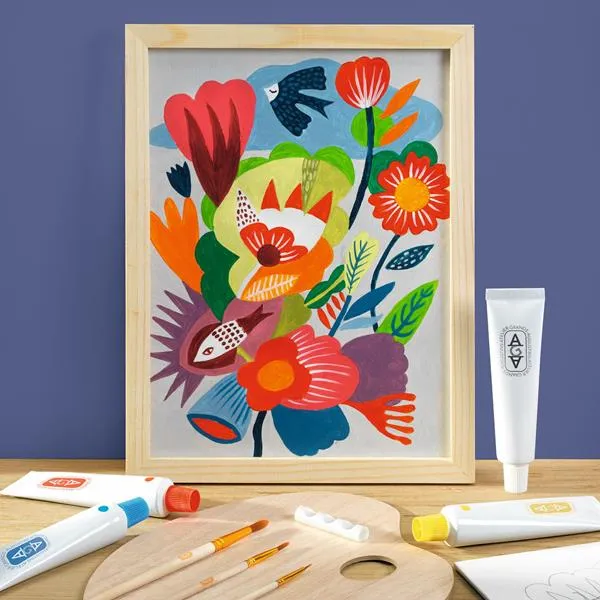 Atelier 23, mélange de couleurs - Champs