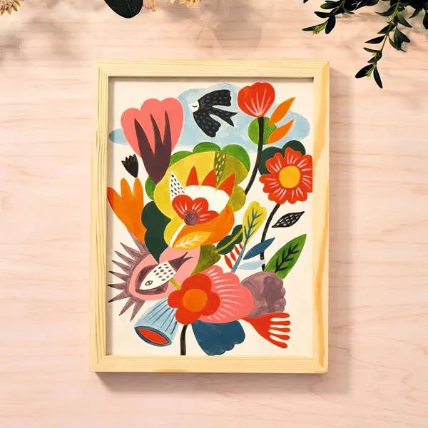 Atelier 23, mélange de couleurs - Champs
