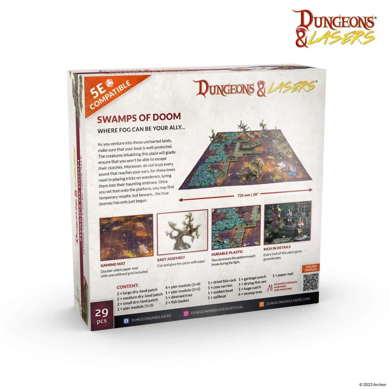 Dungeons & Lasers - Décors - Swamps of doom