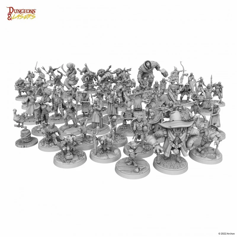 Dungeons & Lasers - Figurines - Pack de personnages non joueurs