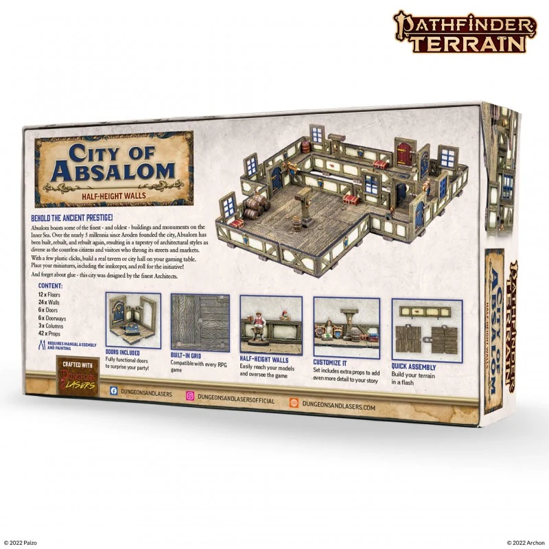 Dungeons & Lasers - Décors - Pathfinder Terrain : CITY OF ABSALOM