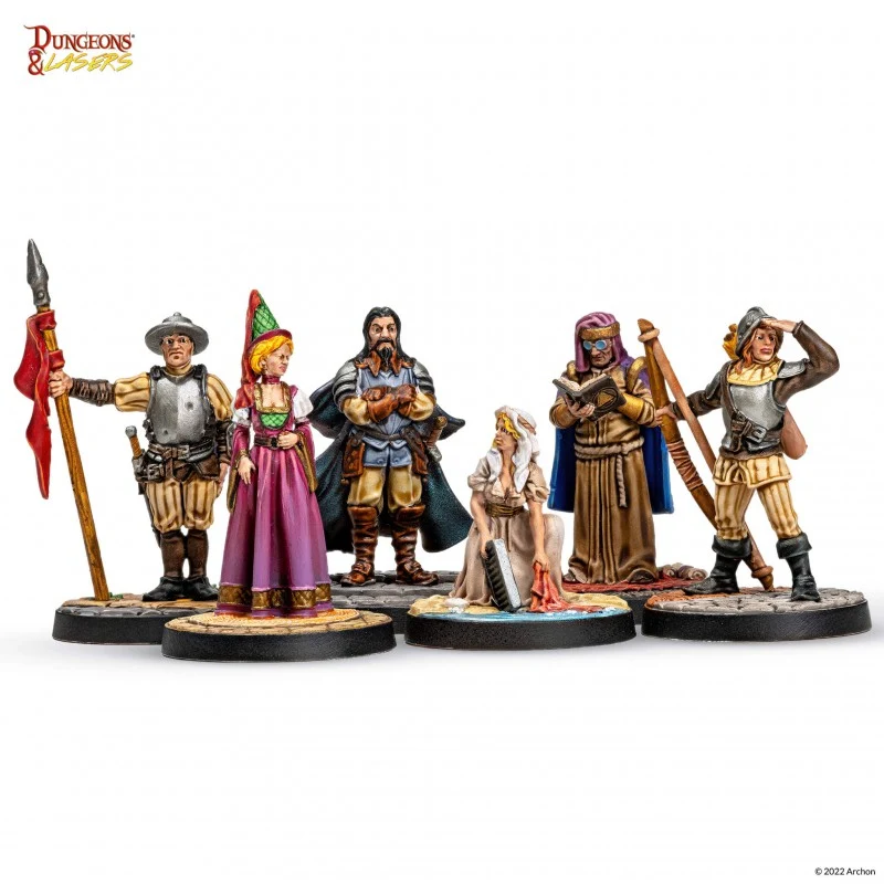 Dungeons & Lasers - Figurines- Les habitants de la cité