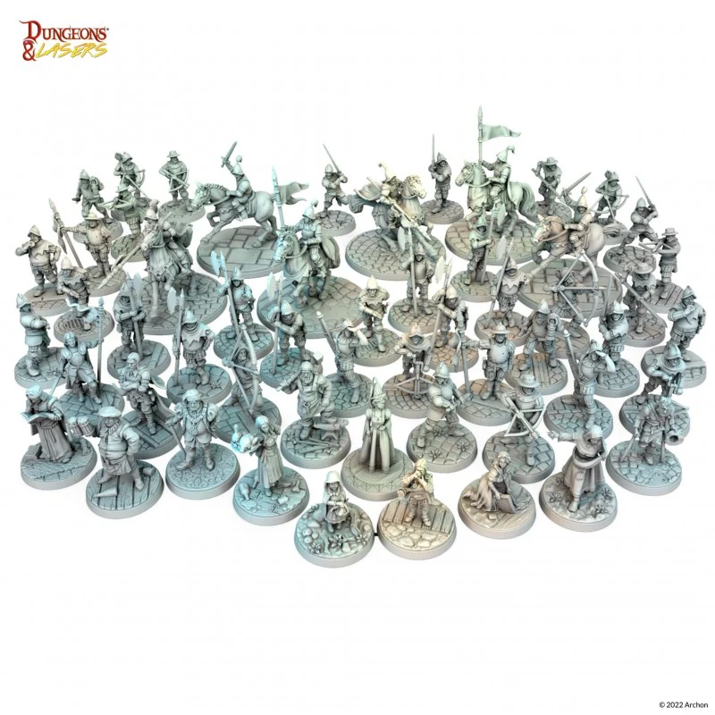 Dungeons & Lasers - Figurines- Les habitants de la cité