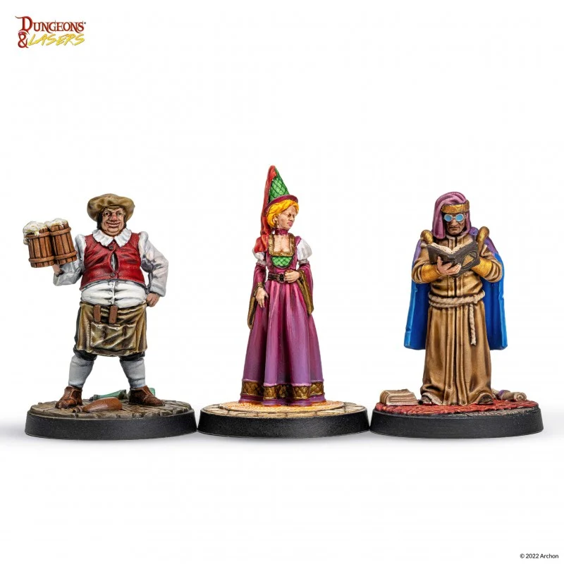 Dungeons & Lasers - Figurines- Les habitants de la cité