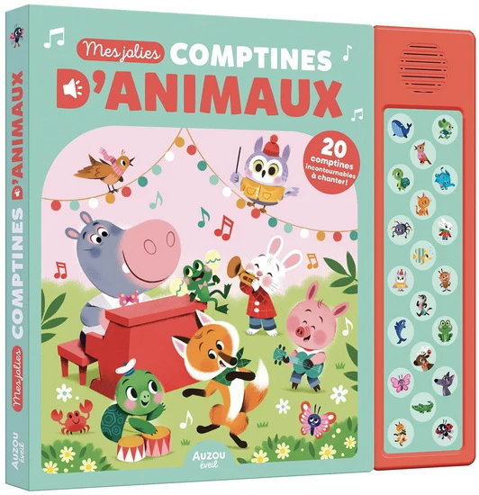 Mes jolies comptines d'animaux Livre sonore