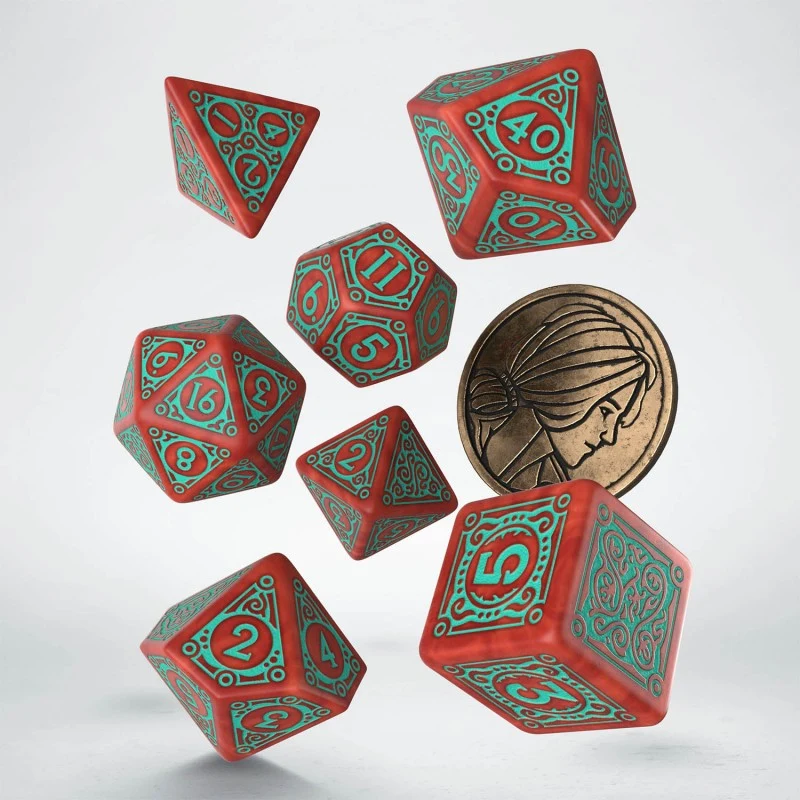 Set de dés The Witcher - Triss Mérigold l'intrépide