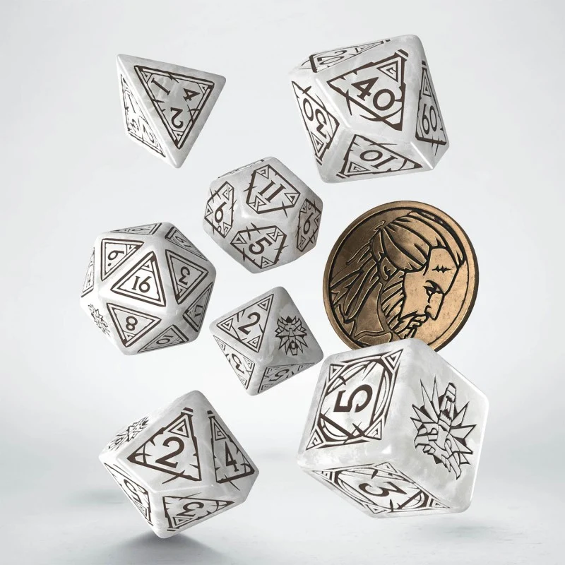 Set de dés The Witcher - Géralt, le loup blanc
