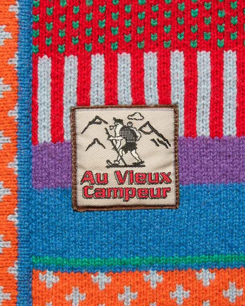 Au Vieux Campeur - Congés Payés - Cardigan Nicole - Bleu & Rouge