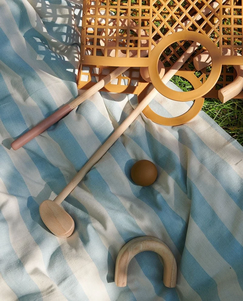 Set De Mini Golf Mary en Bois - Caramel / Rose Toscane Mix