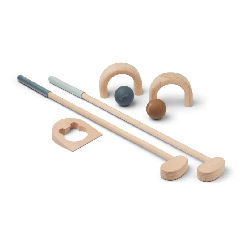 Set De Mini Golf Mary en Bois - Menthe /Vert