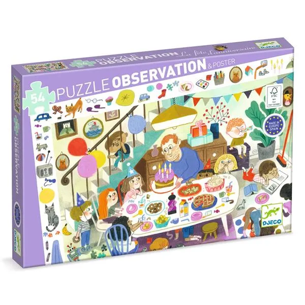 Puzzle observation - La fête d'anniversaire