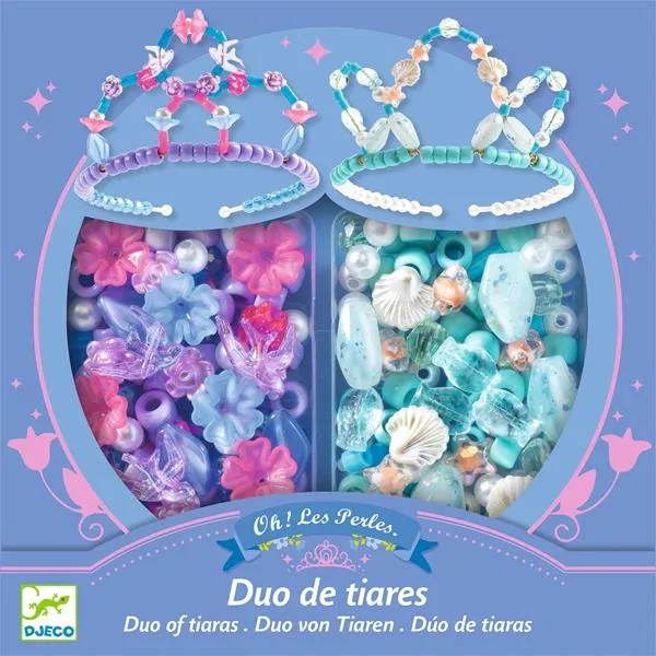 Duo de tiares bleu