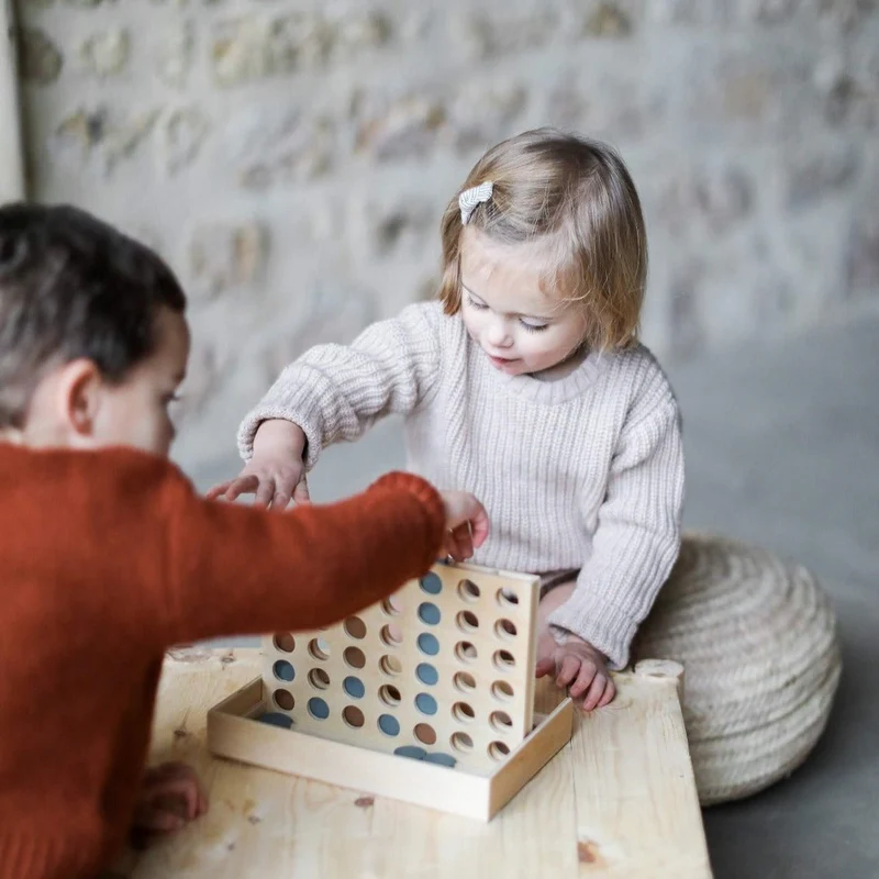 Jeu Des 4 En Ligne En Bois