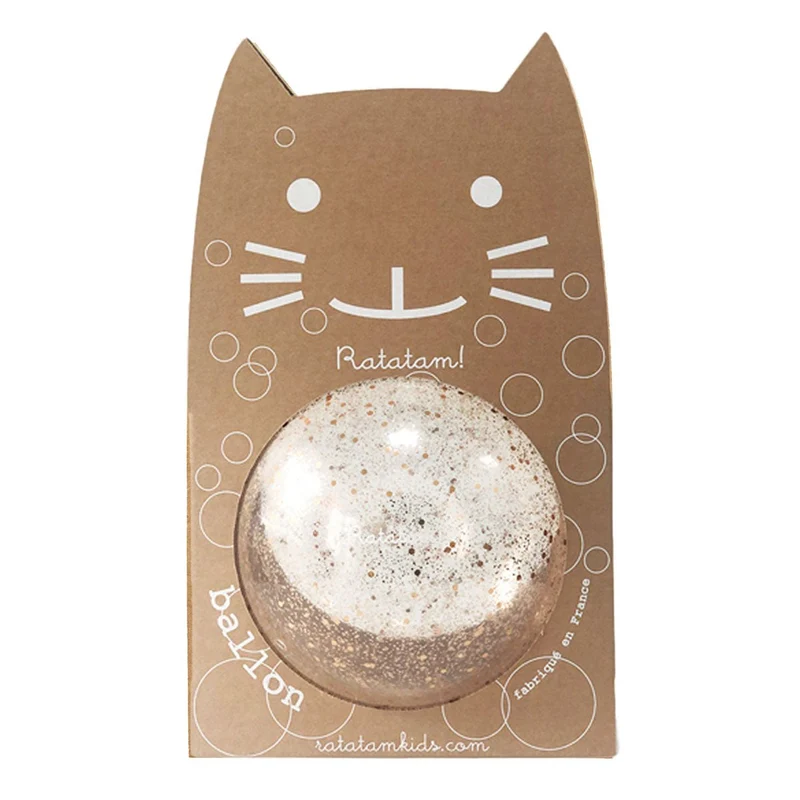 Ballon Bulles De Paillettes - Cuivre 22cm