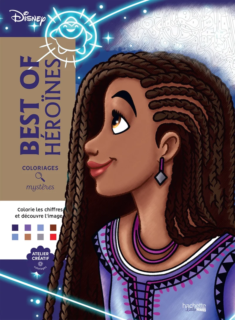 Coloriages mystères Disney - Best of Héroïnes