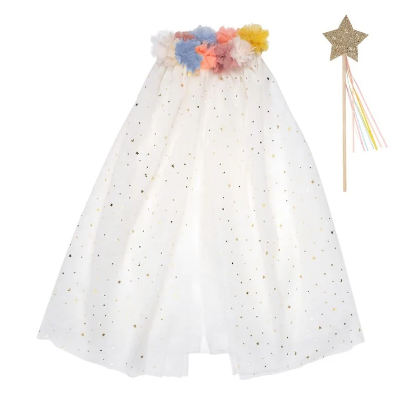 Cape Avec Col Pom Pom