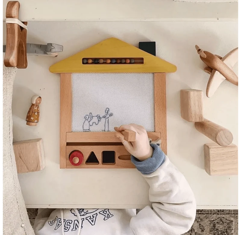 Ardoise Magique Oekaki en Bois - Chien