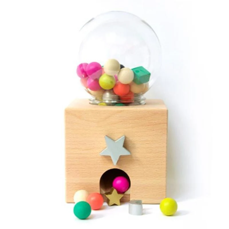 Gatcha Gatcha Distributeur De Boules De Gomme En Bois