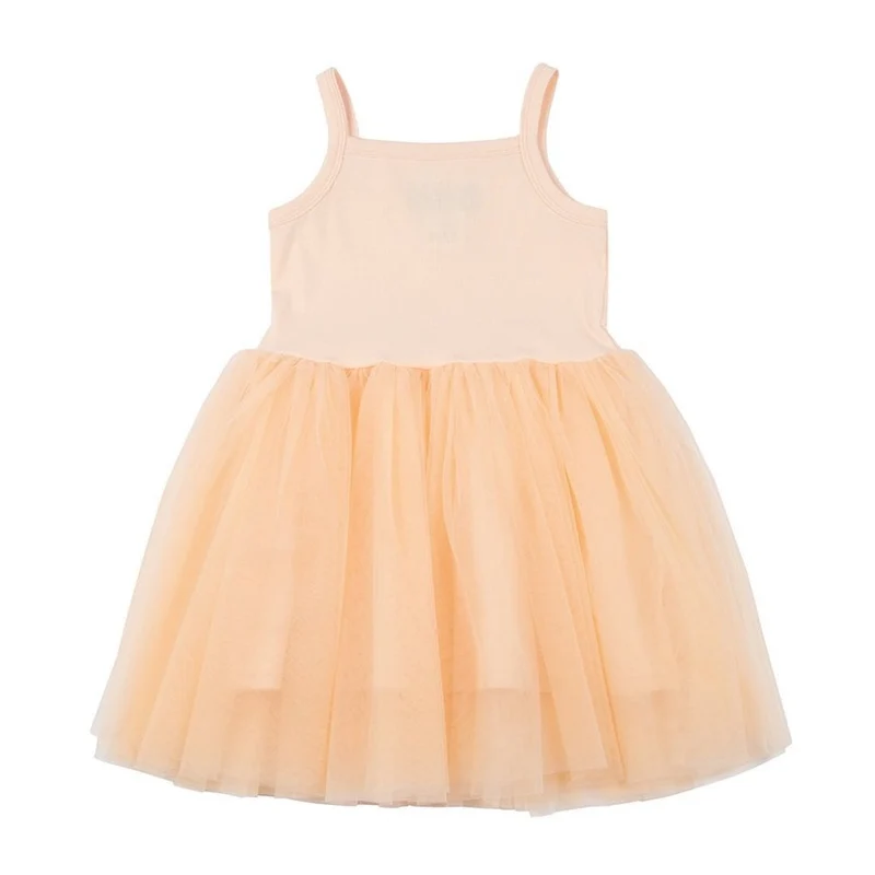 Robe Tutu En Tulle Abricot Doux