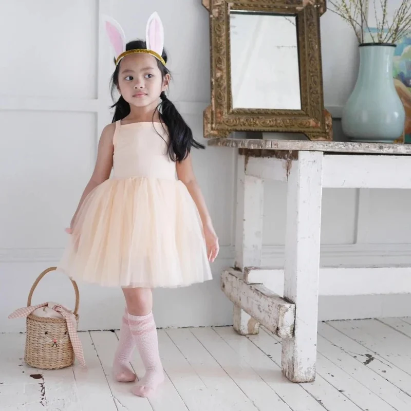 Robe Tutu En Tulle Abricot Doux