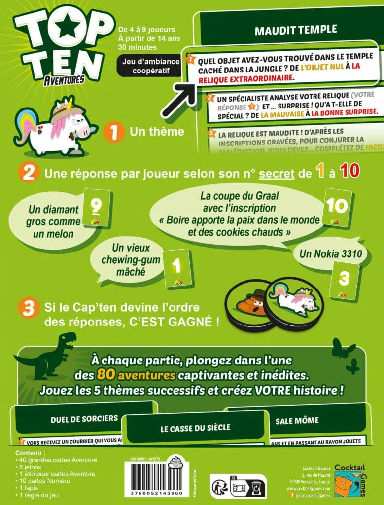 Top Ten Adventures (FR)