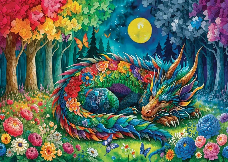Moonlit Dragon Dreams (1000 pcs)