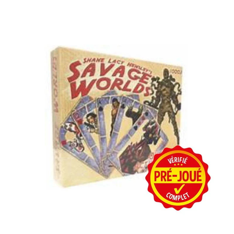 Savage Worlds - Oversized Action deck (pré-joué) (EN)