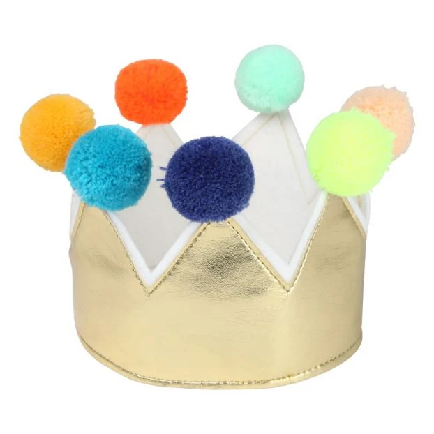 Couronne À Pompon Or