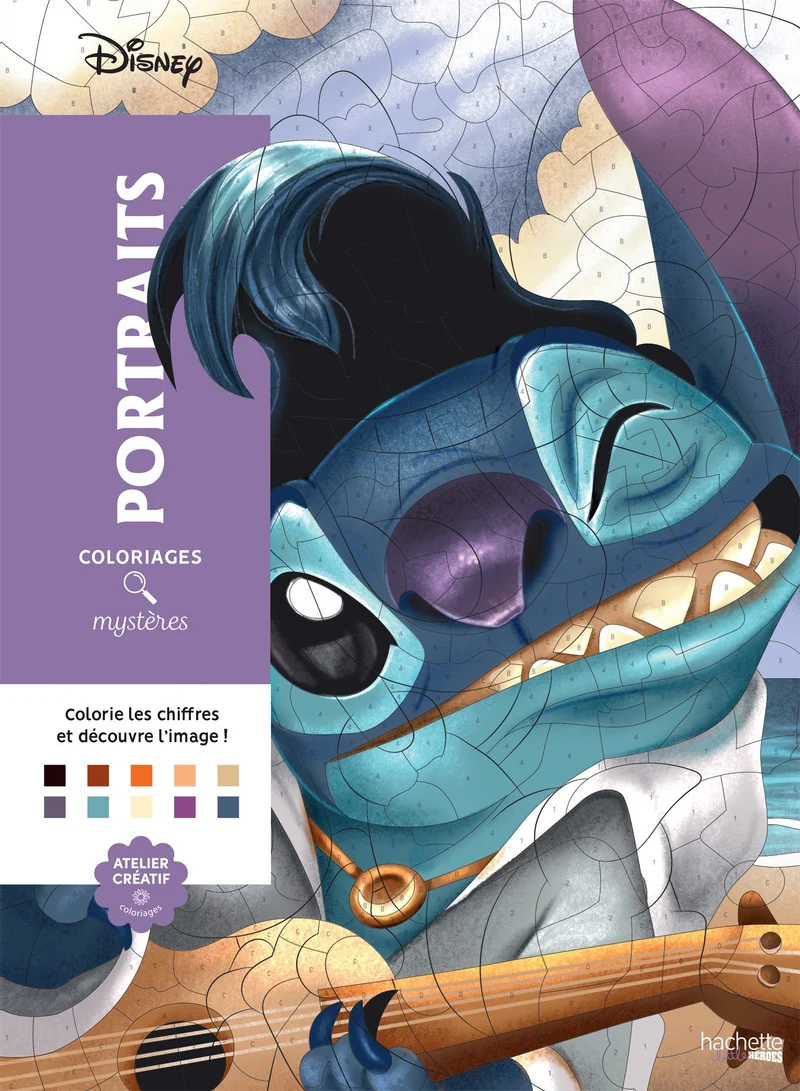 Coloriages mystères Disney Portraits