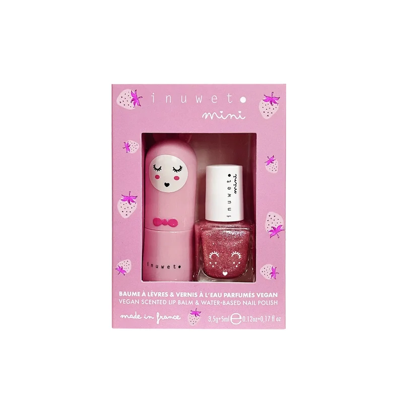 Duo Baume à lèvre et vernis - Rose pâle