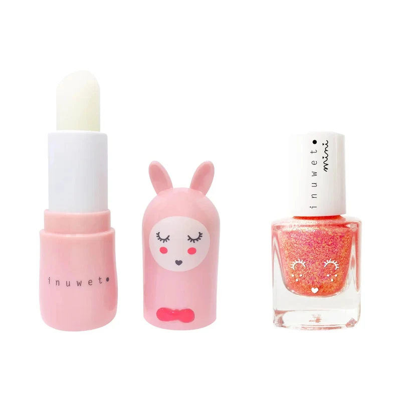 Duo Baume à lèvre et vernis - Rose pâle