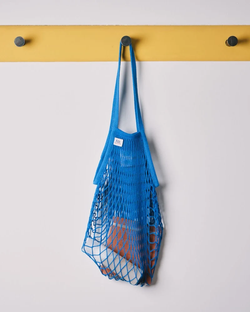 Filt - Filet À Provisions À Grandes Anses - Bleu Matisse