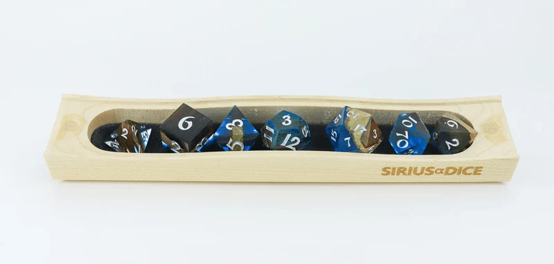 Ensemble de 7 dés polyhédriques prestige - Sapphire Grove