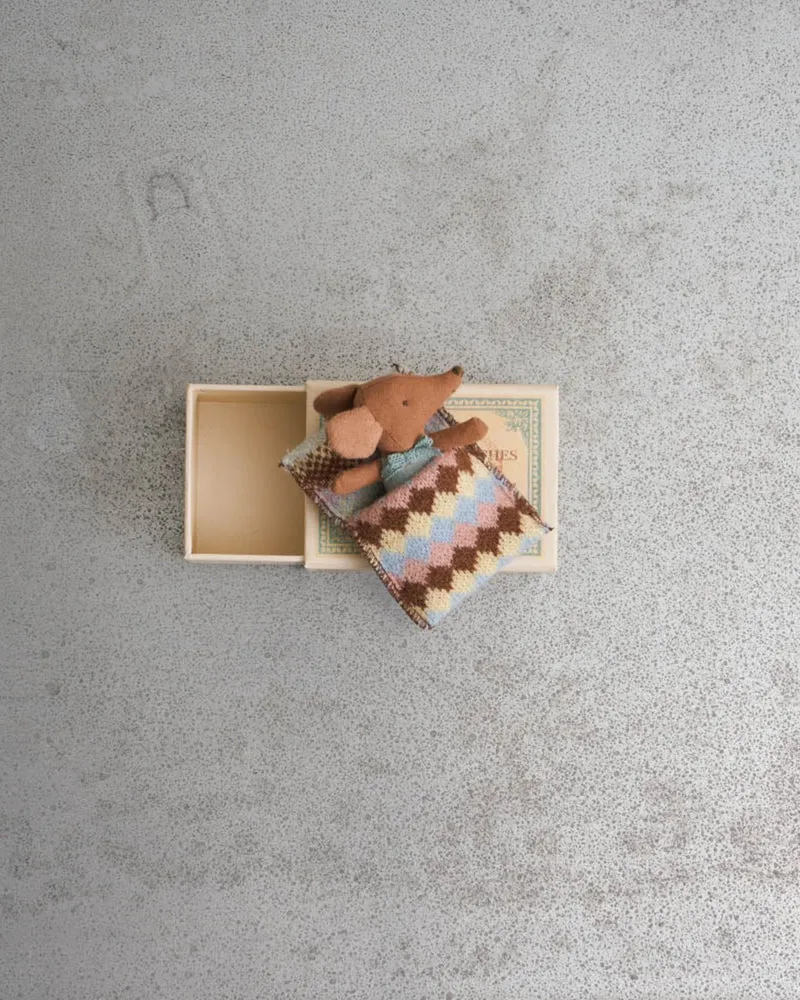 Maileg - Souris Bébé Bleu