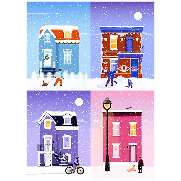 Holiyay - Montréal sous la neige -Charline Baubeau