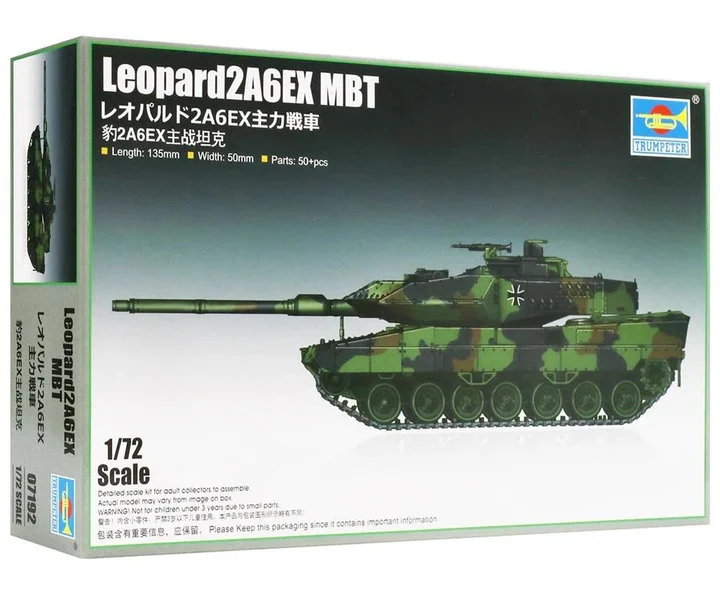 Modèle à coller canadian leopard 2a6ex mbt 1/72
