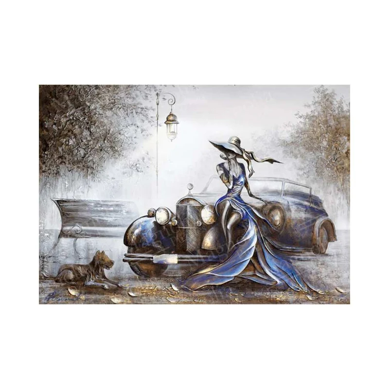 Dame en bleue ( 1000 pcs)