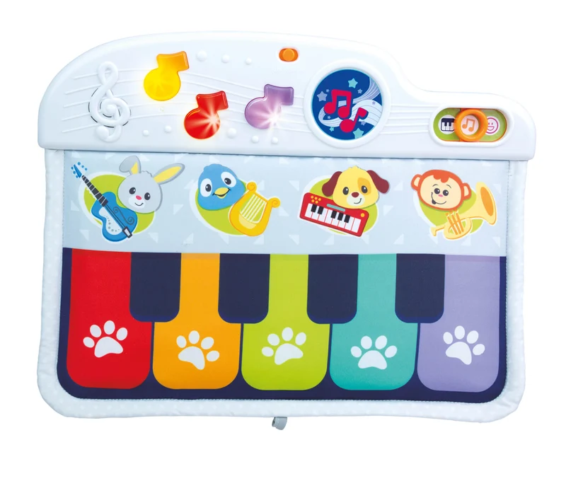 Piano pour bébé fixé au berceau