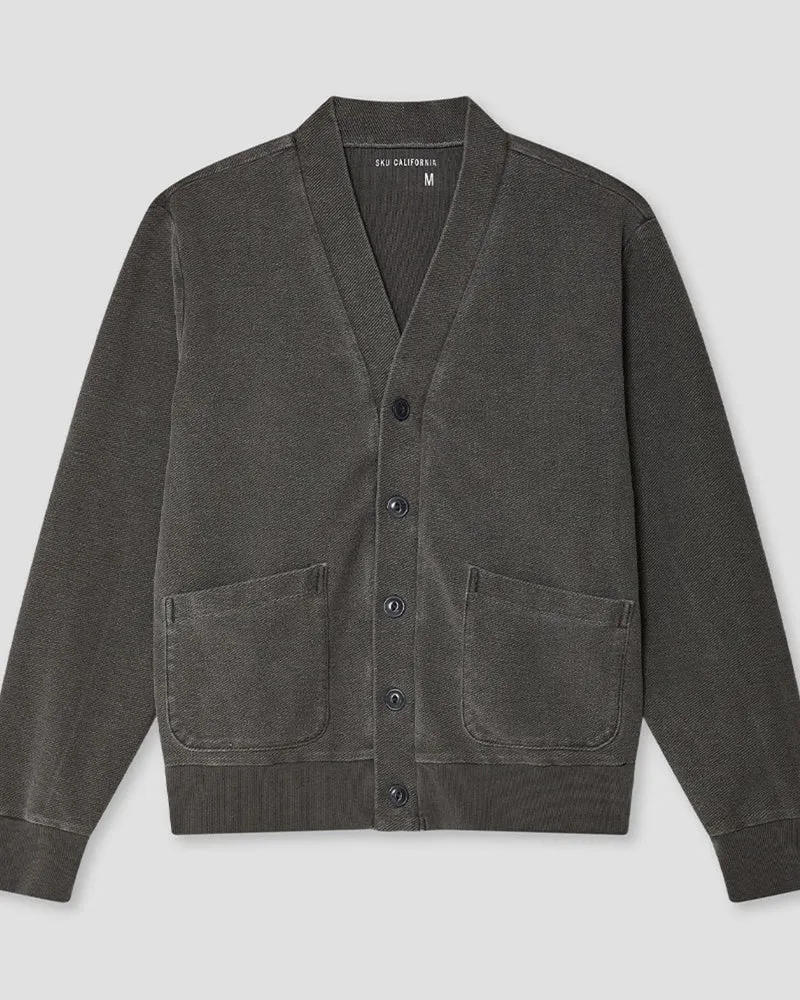 Save Khaki United - Cardigan Terry - Noir