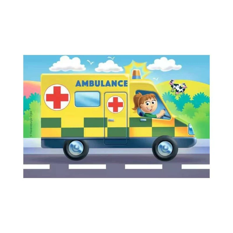 My First Puzzles - Rescue Vehicles (2, 3, 4 & 5 pcs)