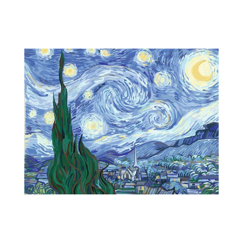 CreArt: Van Gogh - The Starry Night (30x40 cm)