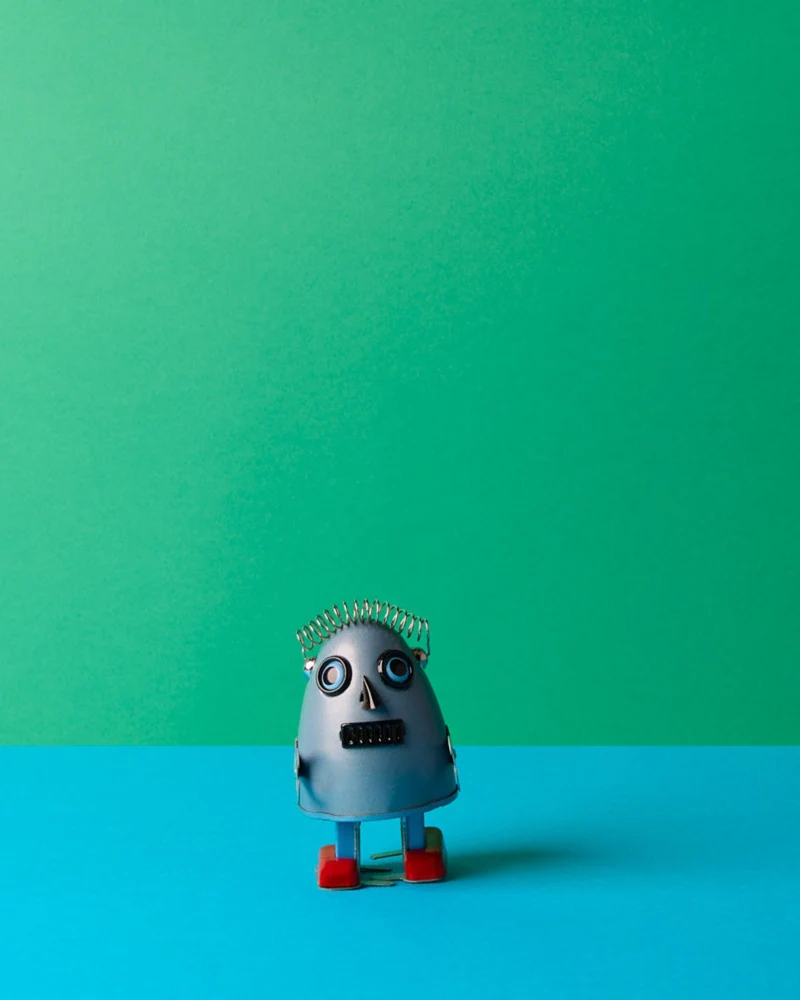 Die Blechfabrik - Robot Oeuf - Bleu