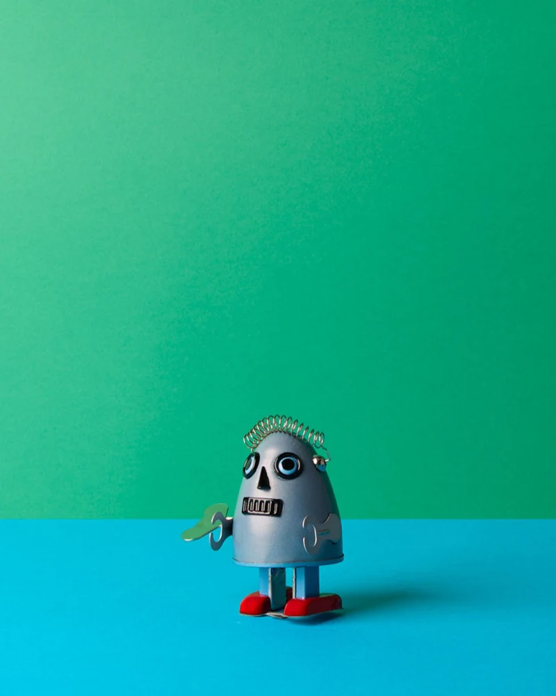 Die Blechfabrik - Robot Oeuf - Bleu