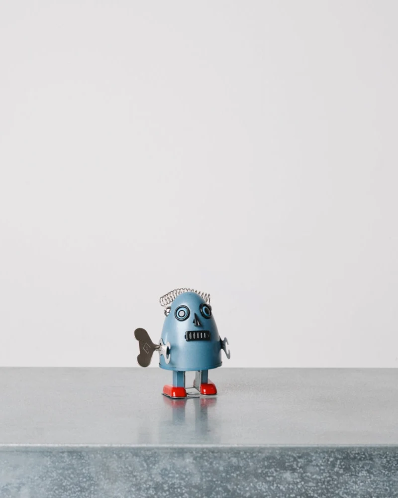 Die Blechfabrik - Robot Oeuf - Bleu