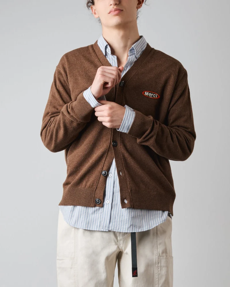 Merci - Cardigan Charlie - Marron