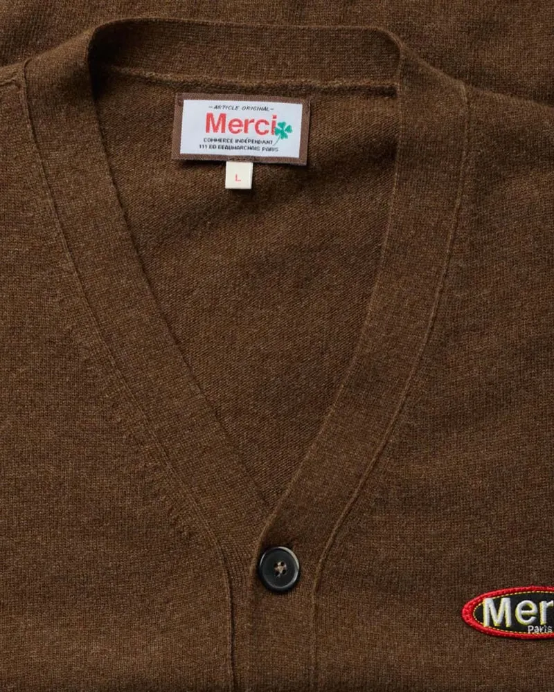 Merci - Cardigan Charlie - Marron
