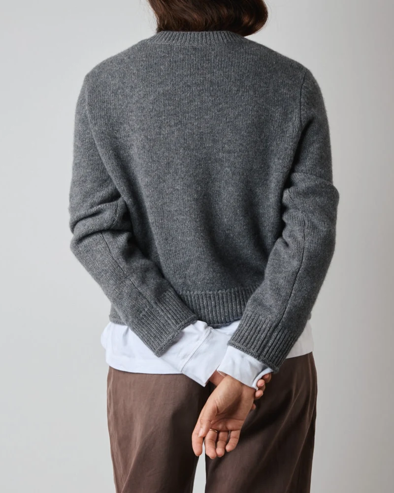Merci - Pull Charlotte - Gris Foncé