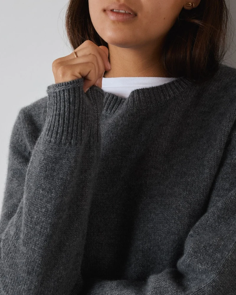 Merci - Pull Charlotte - Gris Foncé